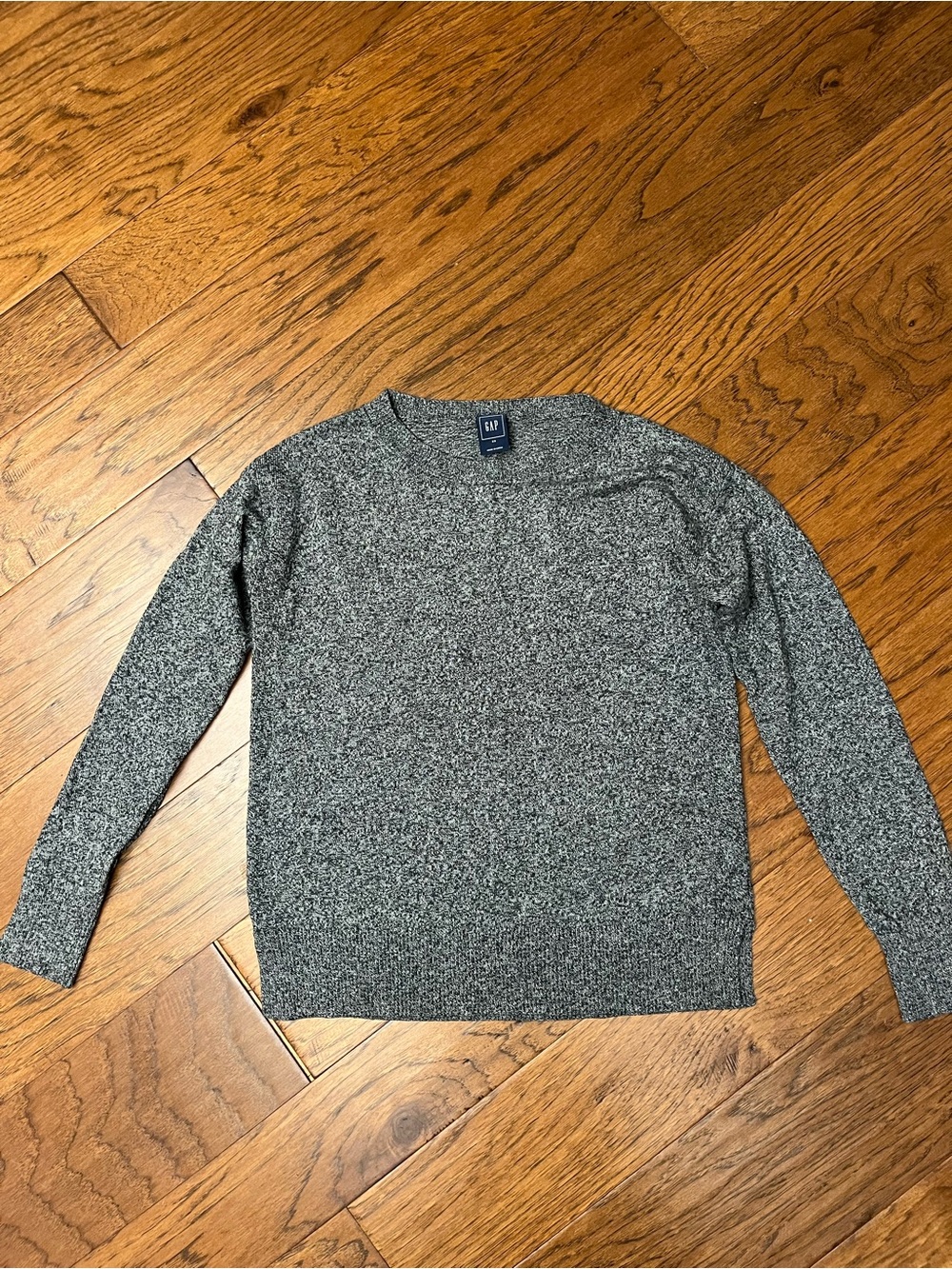 GAP Womens Gray Marled Crewneck Sweater - Heathered Gray